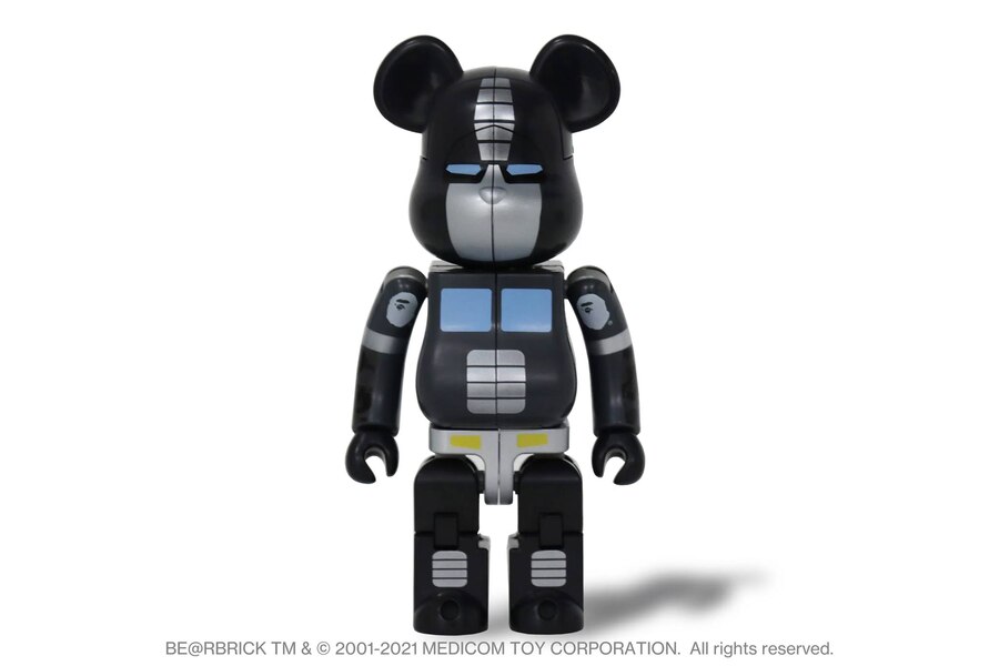 Transformers Bearbrick BAPE Black Version Optimus Prime Official Image  (3 of 10)